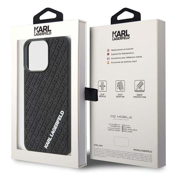 iTok webáruház - Karl Lagerfeld Karl Lagerfeld 3D Rubber Multi Logo tok iPhone 15 Pro Max készülékhez (fekete) 8 Karl Lagerfeld 3D Rubber Multi Logo case for iPhone 15 Pro Max (fekete)