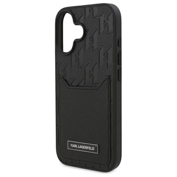 iTok webáruház - Karl Lagerfeld Karl Lagerfeld Cardslots Monogram tok iPhone 16-hoz (fekete) 6 Karl Lagerfeld Cardslots Monogram iPhone 16 Case (fekete)