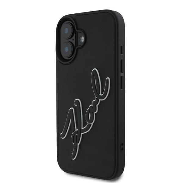 iTok webáruház - Karl Lagerfeld Karl Lagerfeld 3D Rubber Signature tok iPhone 16-hoz (fekete) 1 Karl Lagerfeld 3D Rubber Signature iPhone 16 Case (fekete)