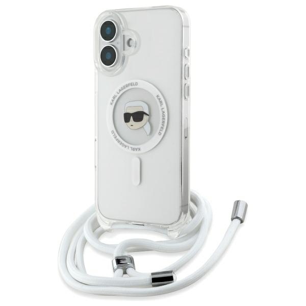 iTok webáruház - Karl Lagerfeld Karl Lagerfeld Crossbody IML Karl Head MagSafe tok iPhone 16-hoz (átlátszó) 1 Karl Lagerfeld Crossbody IML Karl Head Magsafe Case for iPhone 16 (átlátszó)