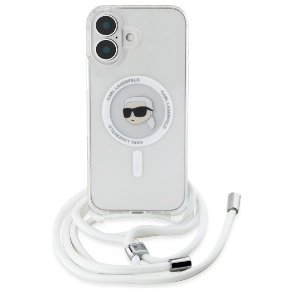 iTok webáruház - Karl Lagerfeld Karl Lagerfeld Crossbody IML Karl Head MagSafe tok iPhone 16-hoz (átlátszó) 2 Karl Lagerfeld Crossbody IML Karl Head Magsafe Case for iPhone 16 (átlátszó)