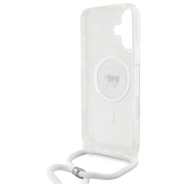 iTok webáruház - Karl Lagerfeld Karl Lagerfeld Crossbody IML Karl Head MagSafe tok iPhone 16-hoz (átlátszó) 6 Karl Lagerfeld Crossbody IML Karl Head Magsafe Case for iPhone 16 (átlátszó)