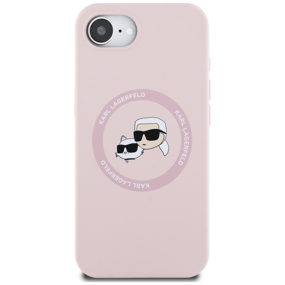 iTok webáruház - Karl Lagerfeld Karl Lagerfeld Silicone Karl&Choupette Heads MagSafe tok iPhone 16e készülékhez (rózsaszín) 3 Karl Lagerfeld Silicone Karl&Choupette Heads MagSafe iPhone 16e Case (rózsaszín)