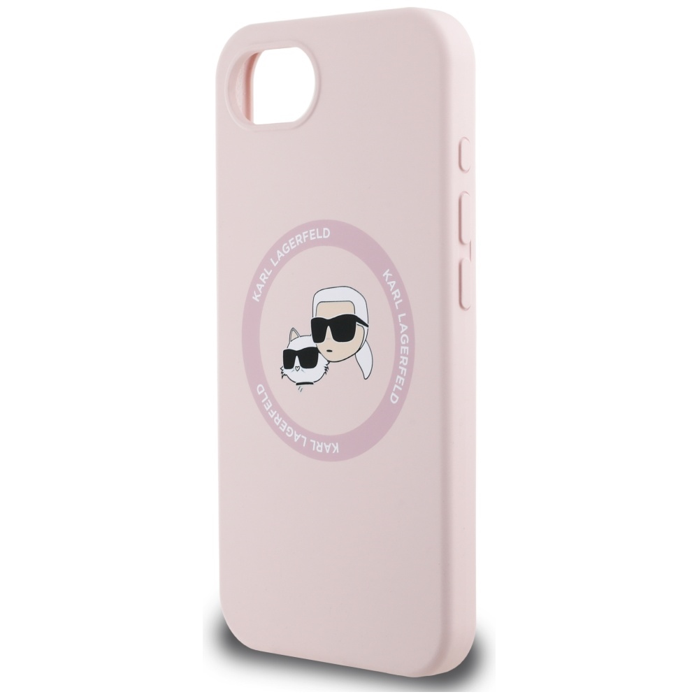 iTok webáruház - Karl Lagerfeld Karl Lagerfeld Silicone Karl&Choupette Heads MagSafe tok iPhone 16e készülékhez (rózsaszín) 6 Karl Lagerfeld Silicone Karl&Choupette Heads MagSafe iPhone 16e Case (rózsaszín)
