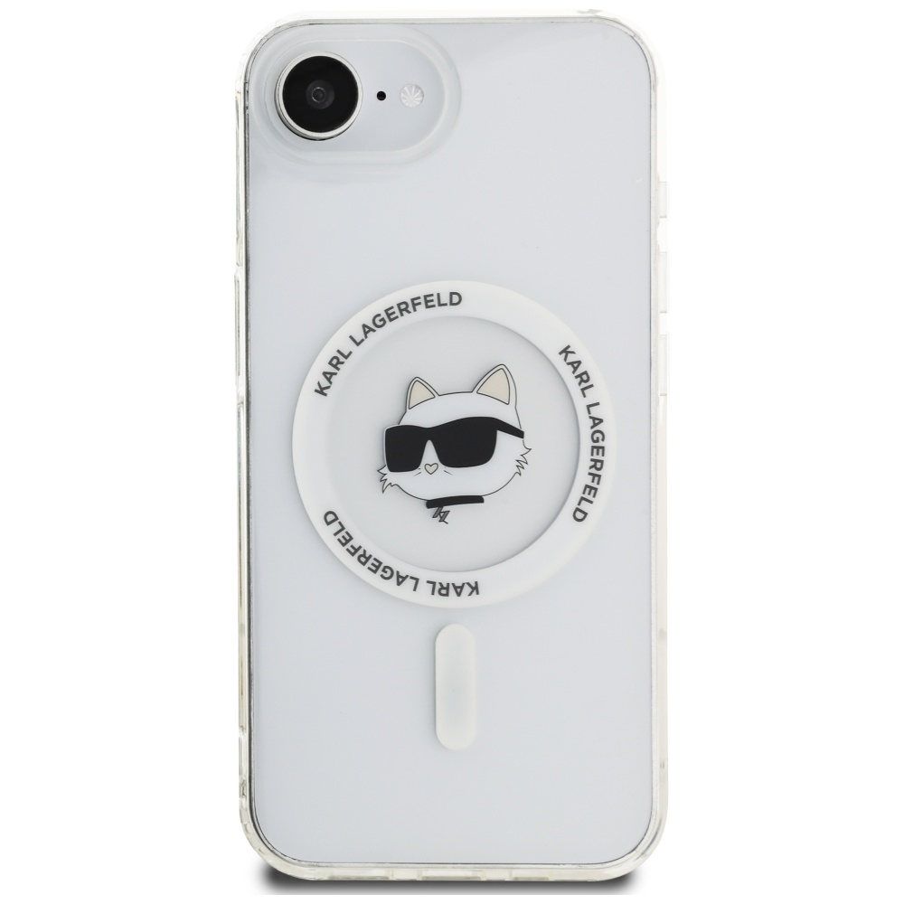 iTok webáruház - Karl Lagerfeld Karl Lagerfeld IML Metal Choupette Head MagSafe tok iPhone 16e készülékhez (fehér) 3 Karl Lagerfeld IML Metal Choupette Head MagSafe iPhone 16e Case (fehér)