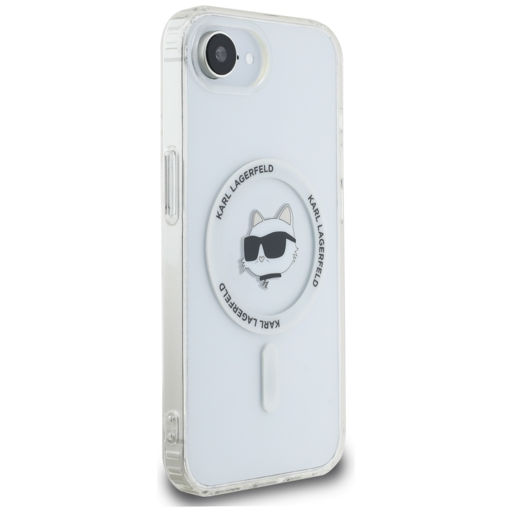 iTok webáruház - Karl Lagerfeld Karl Lagerfeld IML Metal Choupette Head MagSafe tok iPhone 16e készülékhez (fehér) 4 Karl Lagerfeld IML Metal Choupette Head MagSafe iPhone 16e Case (fehér)
