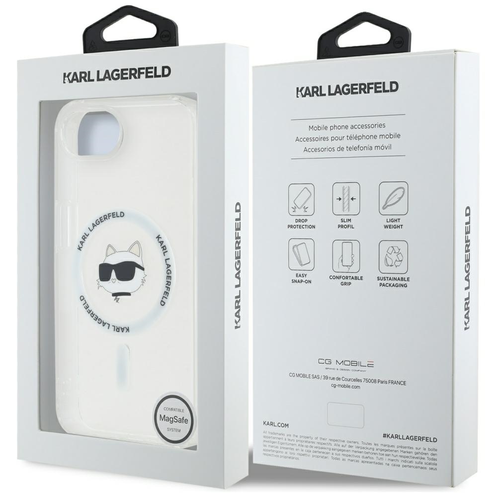 iTok webáruház - Karl Lagerfeld Karl Lagerfeld IML Metal Choupette Head MagSafe tok iPhone 16e készülékhez (fehér) 8 Karl Lagerfeld IML Metal Choupette Head MagSafe iPhone 16e Case (fehér)