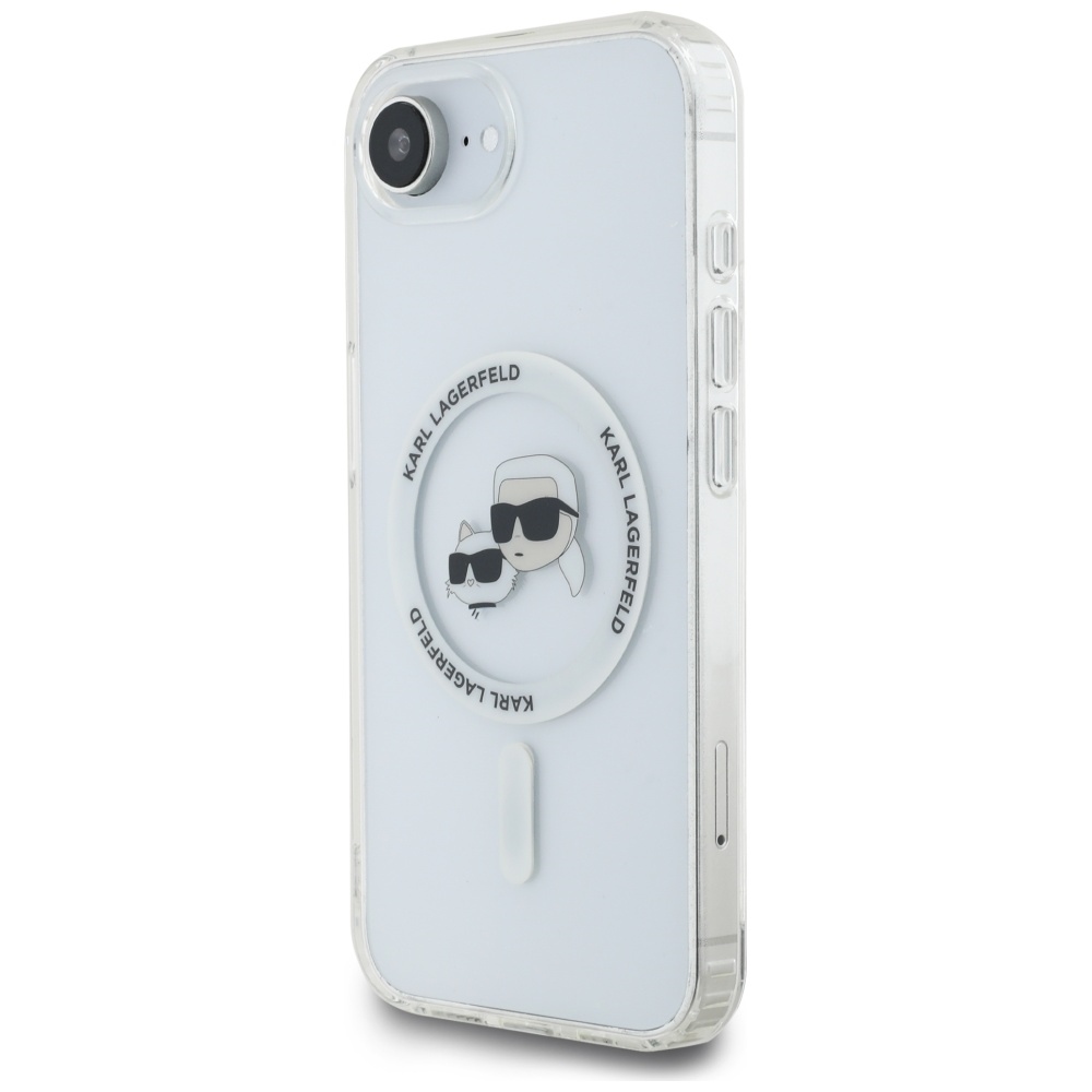 iTok webáruház - Karl Lagerfeld Karl Lagerfeld IML Metal Karl & Choupette Heads MagSafe tok iPhone 16e készülékhez (fehér) 2 Karl Lagerfeld IML Metal Karl & Choupette Heads MagSafe iPhone 16e Case (fehér)