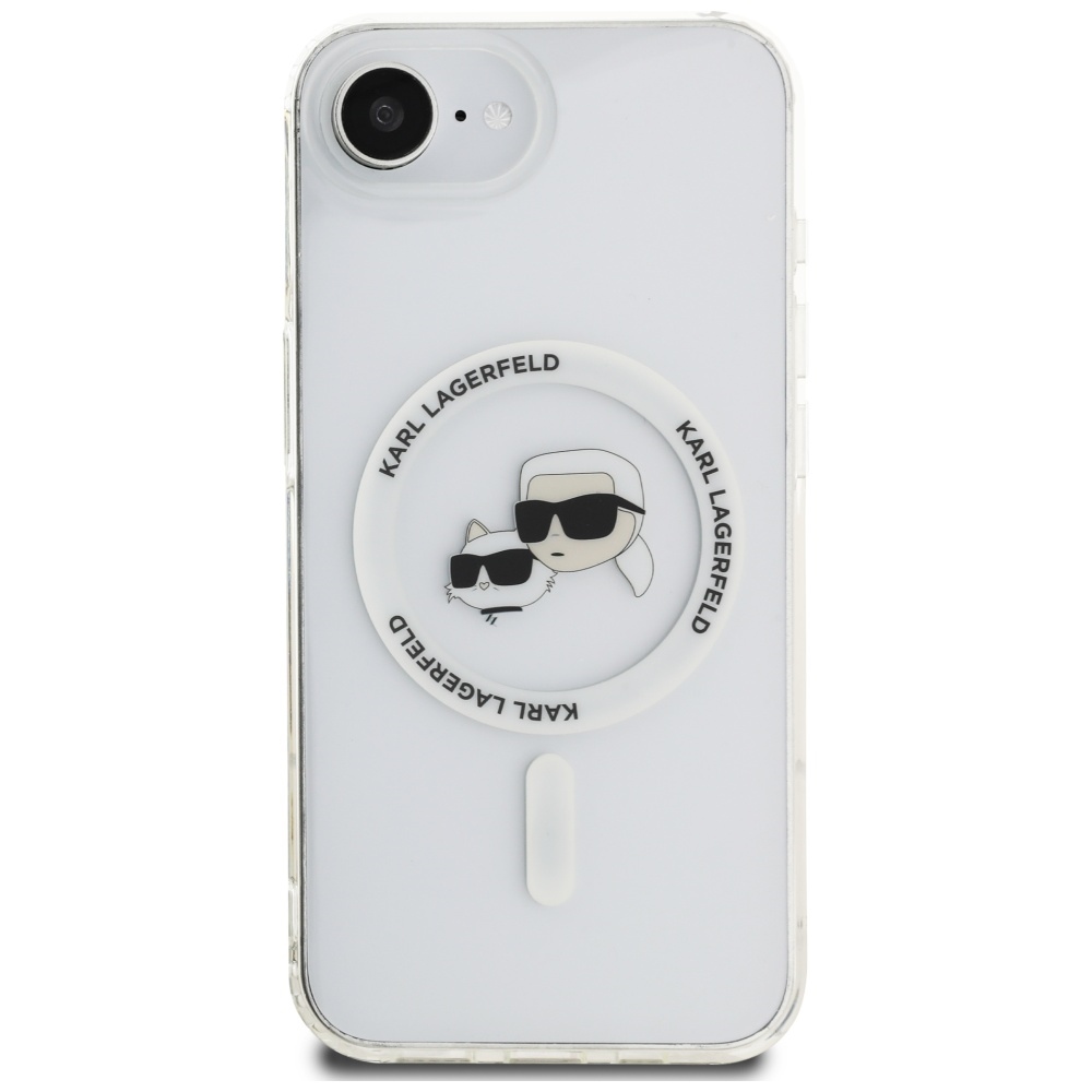 iTok webáruház - Karl Lagerfeld Karl Lagerfeld IML Metal Karl & Choupette Heads MagSafe tok iPhone 16e készülékhez (fehér) 3 Karl Lagerfeld IML Metal Karl & Choupette Heads MagSafe iPhone 16e Case (fehér)