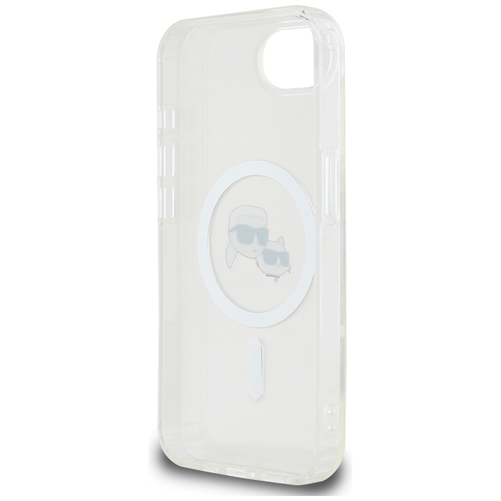 iTok webáruház - Karl Lagerfeld Karl Lagerfeld IML Metal Karl & Choupette Heads MagSafe tok iPhone 16e készülékhez (fehér) 7 Karl Lagerfeld IML Metal Karl & Choupette Heads MagSafe iPhone 16e Case (fehér)