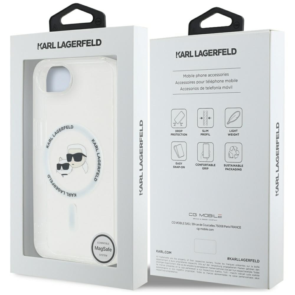 iTok webáruház - Karl Lagerfeld Karl Lagerfeld IML Metal Karl & Choupette Heads MagSafe tok iPhone 16e készülékhez (fehér) 8 Karl Lagerfeld IML Metal Karl & Choupette Heads MagSafe iPhone 16e Case (fehér)