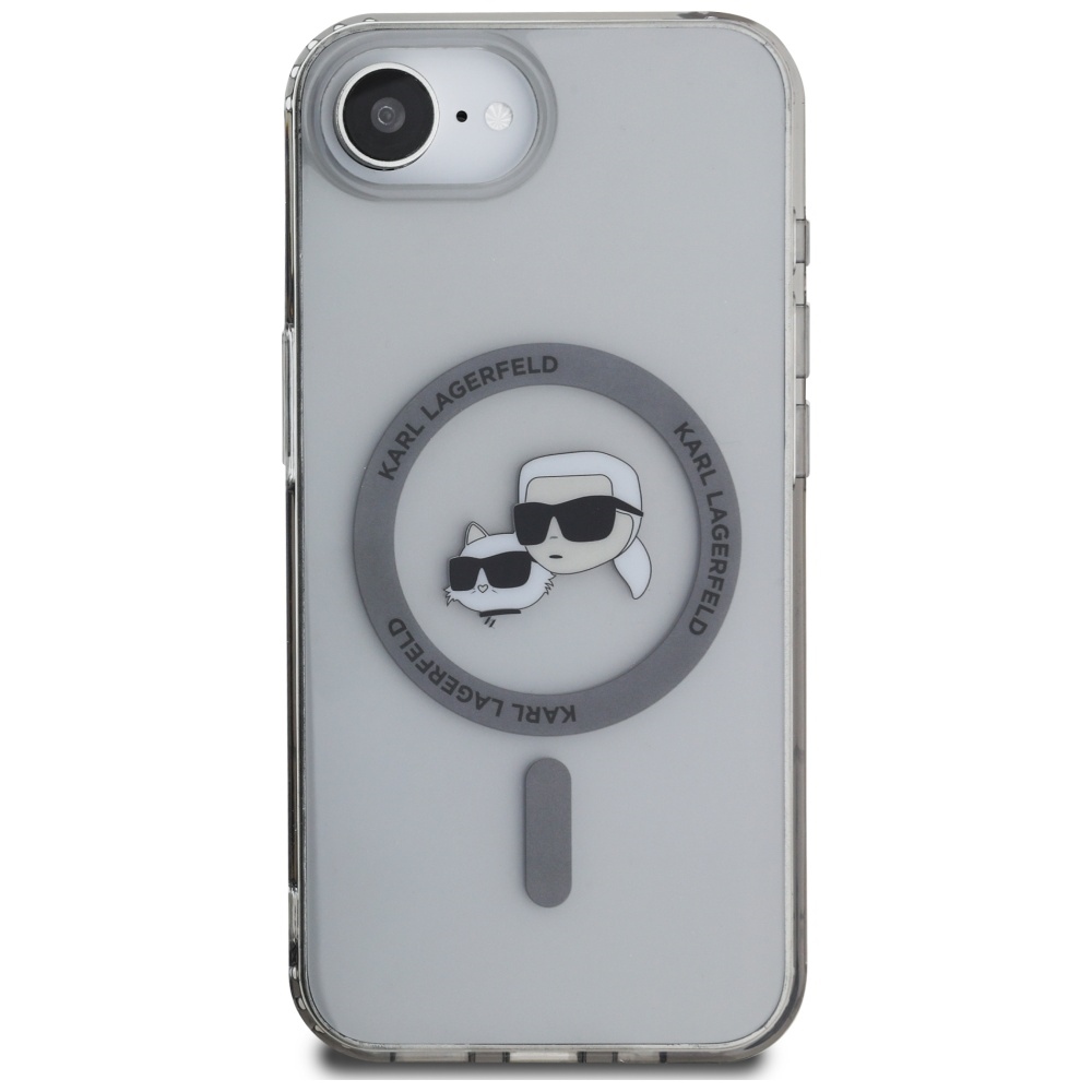 iTok webáruház - Karl Lagerfeld Karl Lagerfeld IML Metal Karl & Choupette Heads MagSafe tok iPhone 16e készülékhez (fekete) 3 Karl Lagerfeld IML Metal Karl & Choupette Heads MagSafe iPhone 16e Case (fekete)