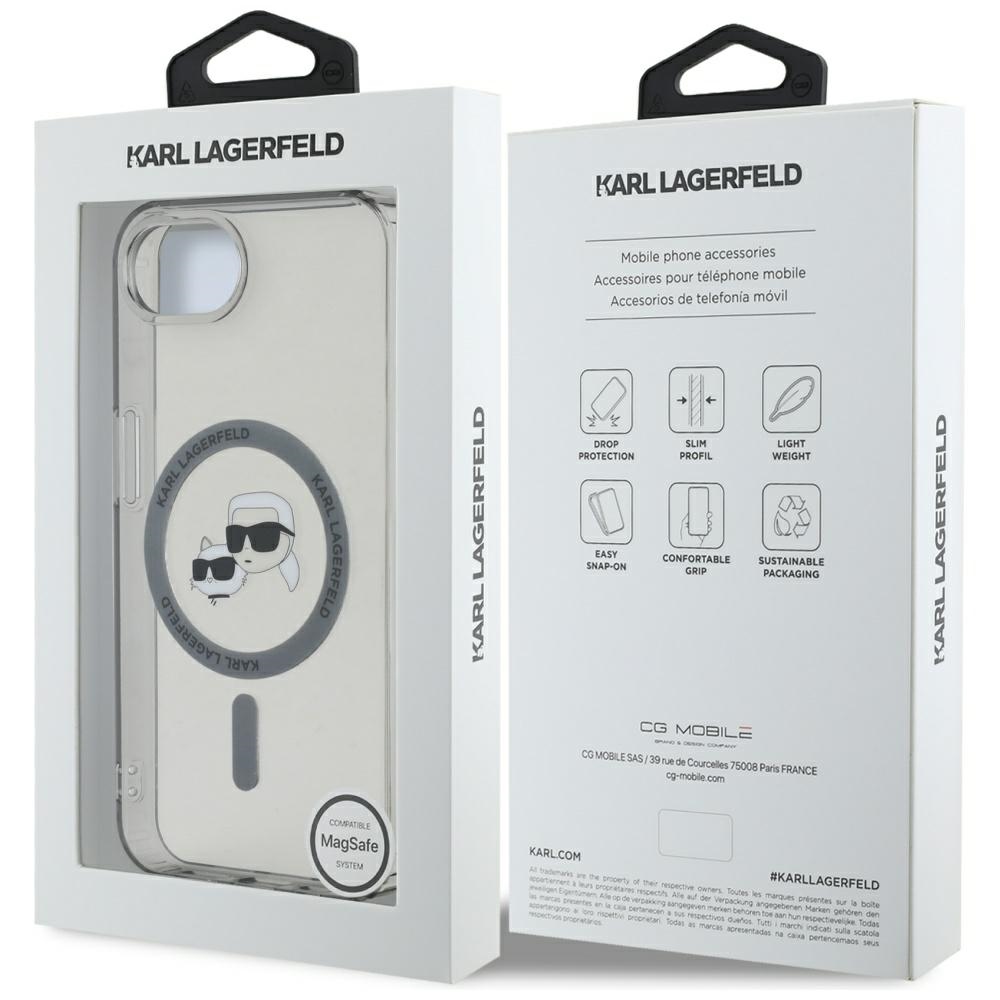 iTok webáruház - Karl Lagerfeld Karl Lagerfeld IML Metal Karl & Choupette Heads MagSafe tok iPhone 16e készülékhez (fekete) 8 Karl Lagerfeld IML Metal Karl & Choupette Heads MagSafe iPhone 16e Case (fekete)