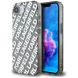 Karl Lagerfeld IML Repeat Logo tok iPhone 16e készülékhez (ezüst)