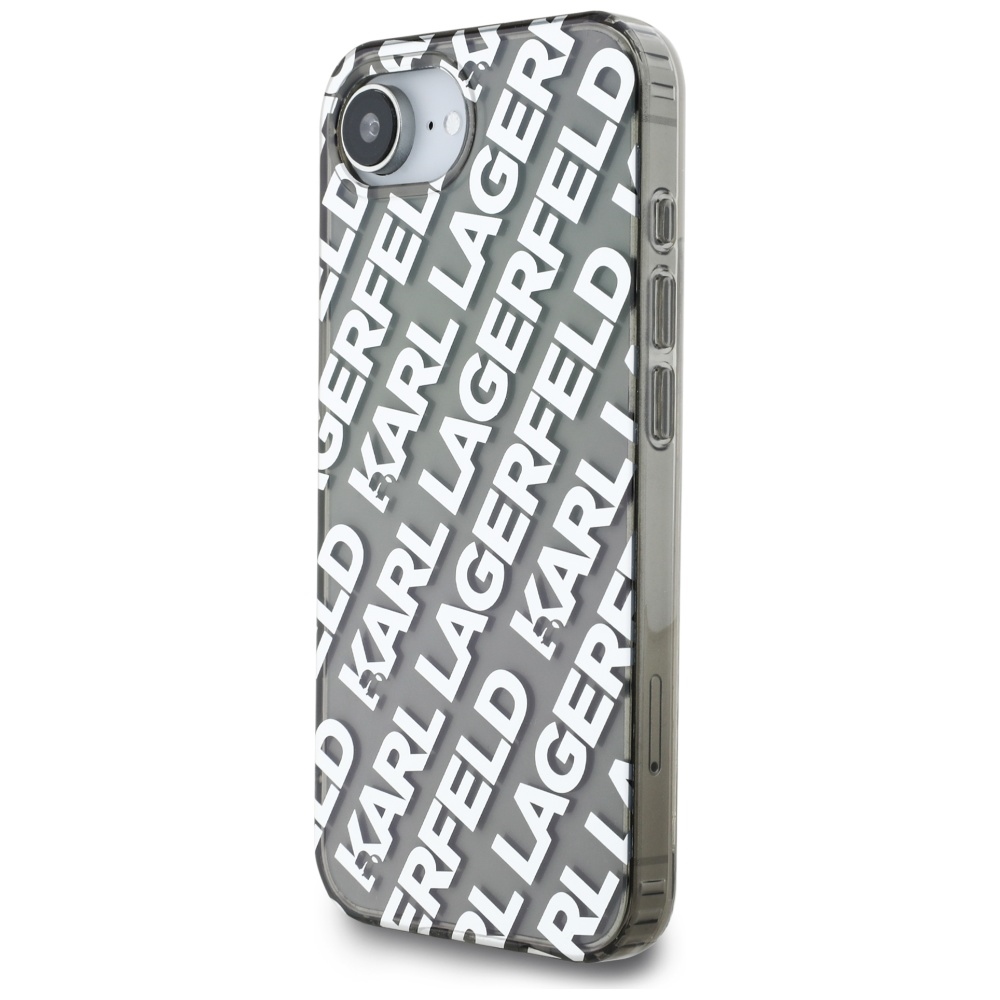 iTok webáruház - Karl Lagerfeld Karl Lagerfeld IML Repeat Logo tok iPhone 16e készülékhez (ezüst) 2 Karl Lagerfeld IML Repeat Logo case for iPhone 16e (ezüst)