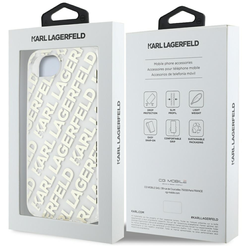iTok webáruház - Karl Lagerfeld Karl Lagerfeld IML Repeat Logo tok iPhone 16e készülékhez (arany) 8 Karl Lagerfeld IML Repeat Logo iPhone 16e Case (arany)
