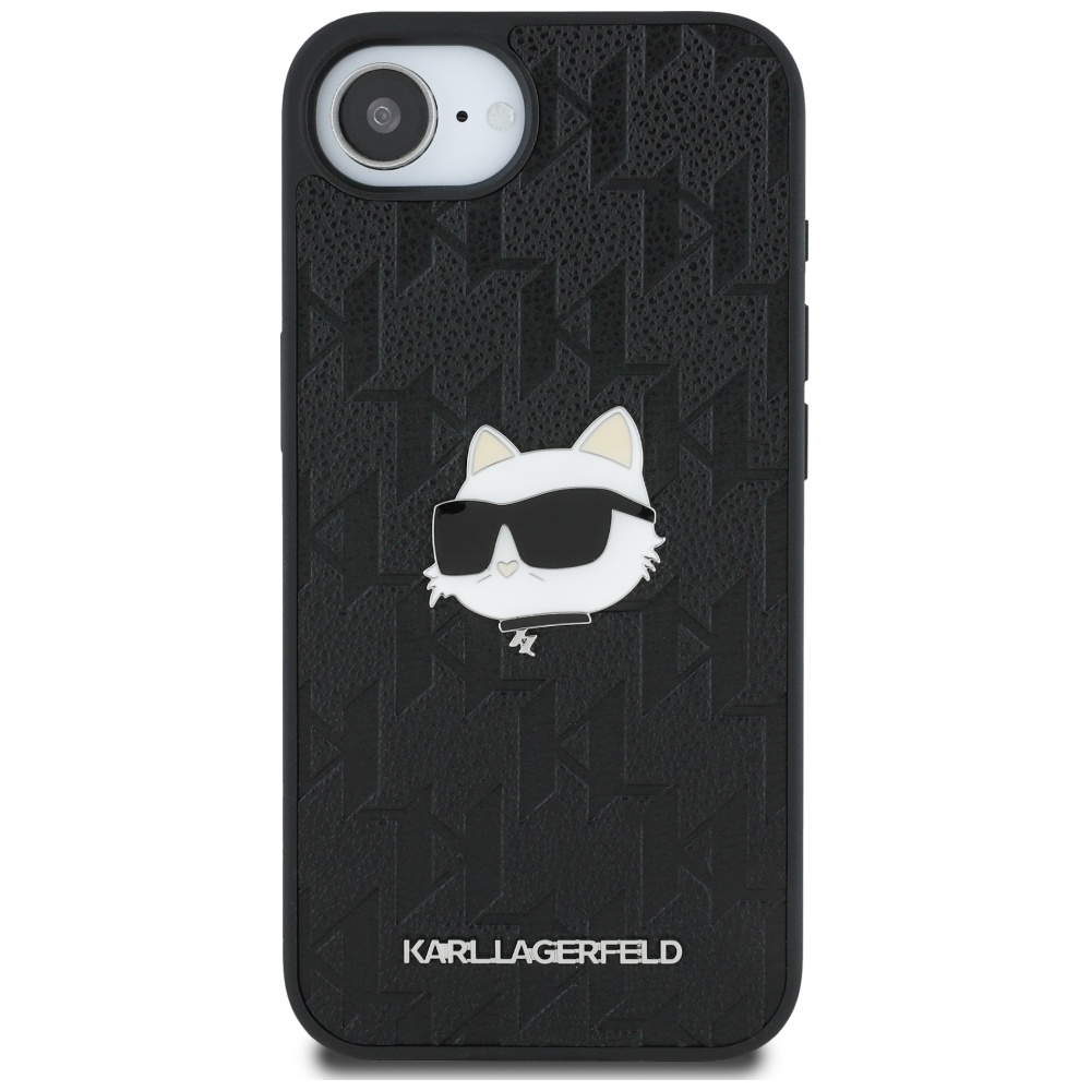 iTok webáruház - Karl Lagerfeld Karl Lagerfeld Monogram Choupette Head Pin tok iPhone 16e készülékhez (fekete) 3 Karl Lagerfeld Monogram Choupette Head Pin iPhone 16e Case (fekete)