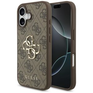 Guess 4G Big Logo tok iPhone 17-hez (barna)