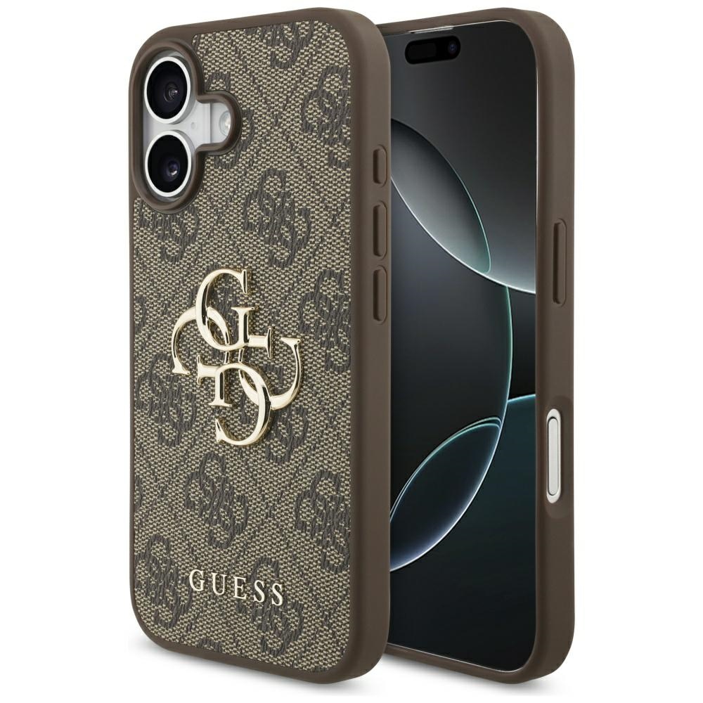 iTok webáruház - Guess Guess 4G Big Logo tok iPhone 17-hez (barna) 1 Guess 4G Big Logo Case for iPhone 17 (barna)