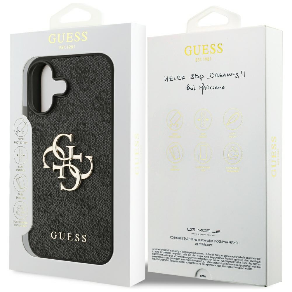 iTok webáruház - Guess Guess 4G Big Logo tok iPhone 17-hez (fekete) 8 Guess 4G Big Logo Case for iPhone 17 (fekete)