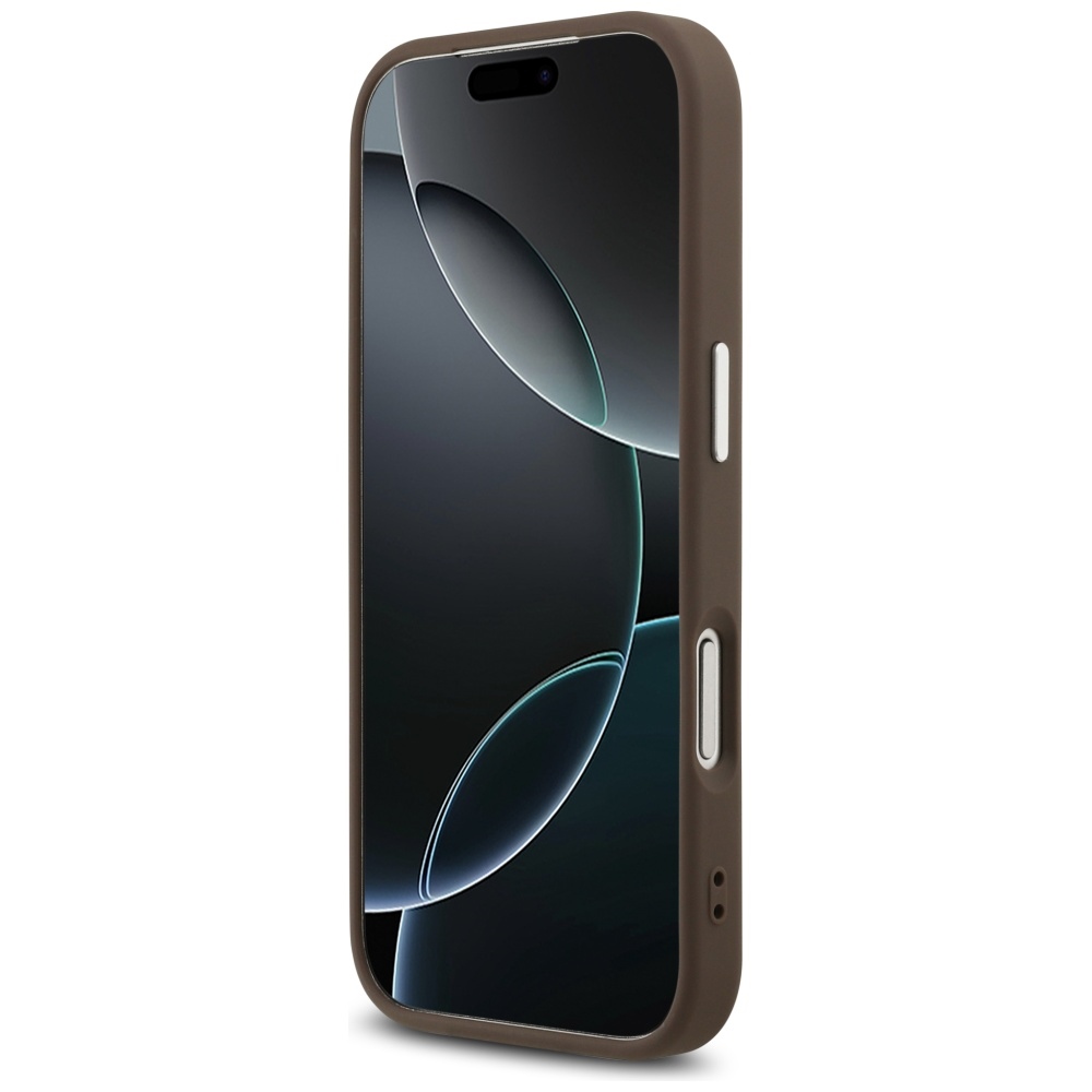 iTok webáruház - Guess Guess 4G Big 4G Classic Logo tok iPhone 17 Pro készülékhez, barna (ezüst) 5 Guess 4G Big 4G Classic Logo case for iPhone 17 Pro brown (ezüst)
