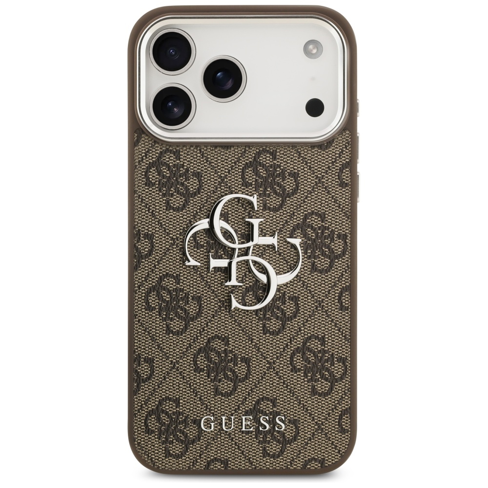 iTok webáruház - Guess Guess 4G Big 4G Classic Logo tok iPhone 17 Pro Max készülékhez, barna (ezüst) 3 Guess 4G Big 4G Classic Logo Case for iPhone 17 Pro Max Brown (ezüst)