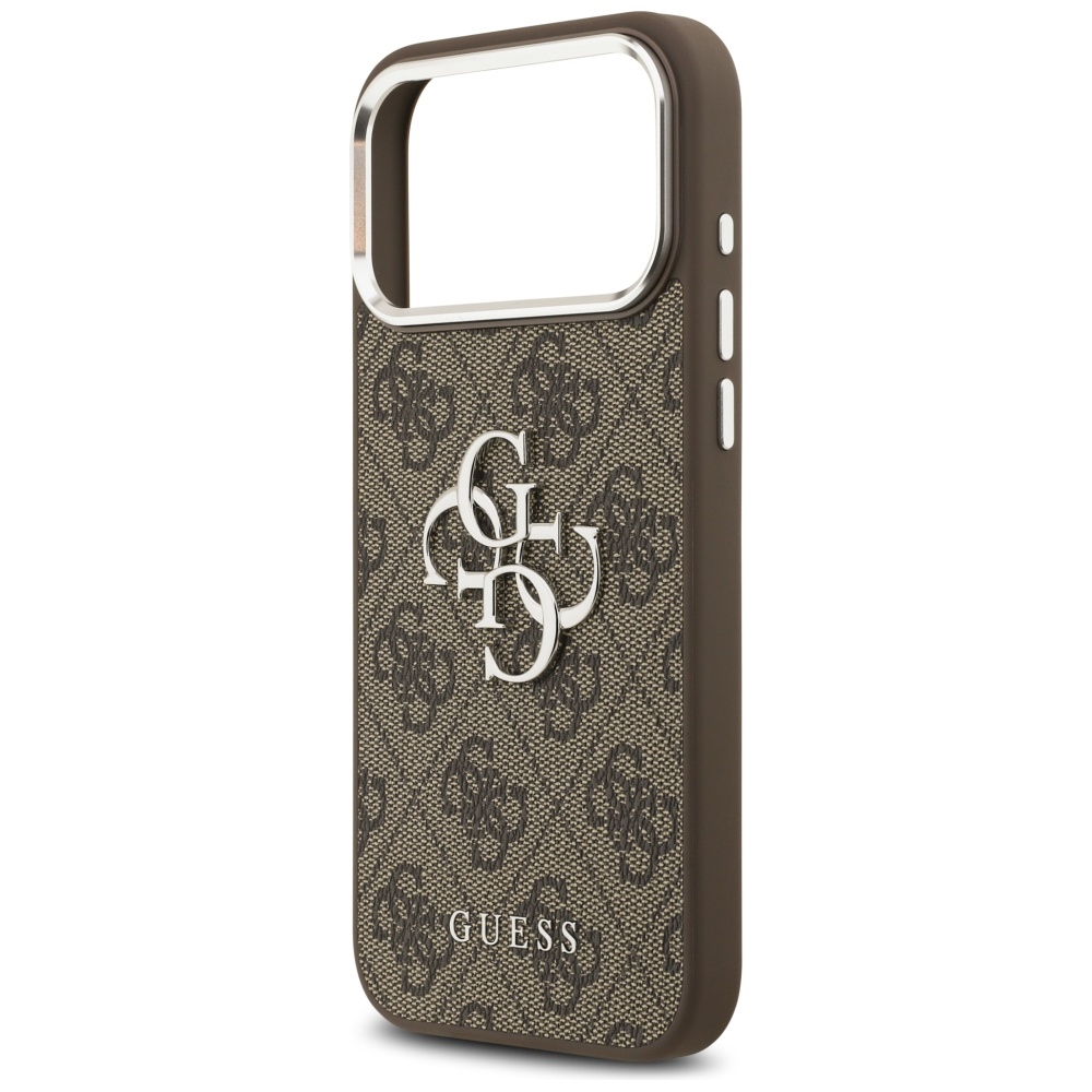iTok webáruház - Guess Guess 4G Big 4G Classic Logo tok iPhone 17 Pro Max készülékhez, barna (ezüst) 6 Guess 4G Big 4G Classic Logo Case for iPhone 17 Pro Max Brown (ezüst)