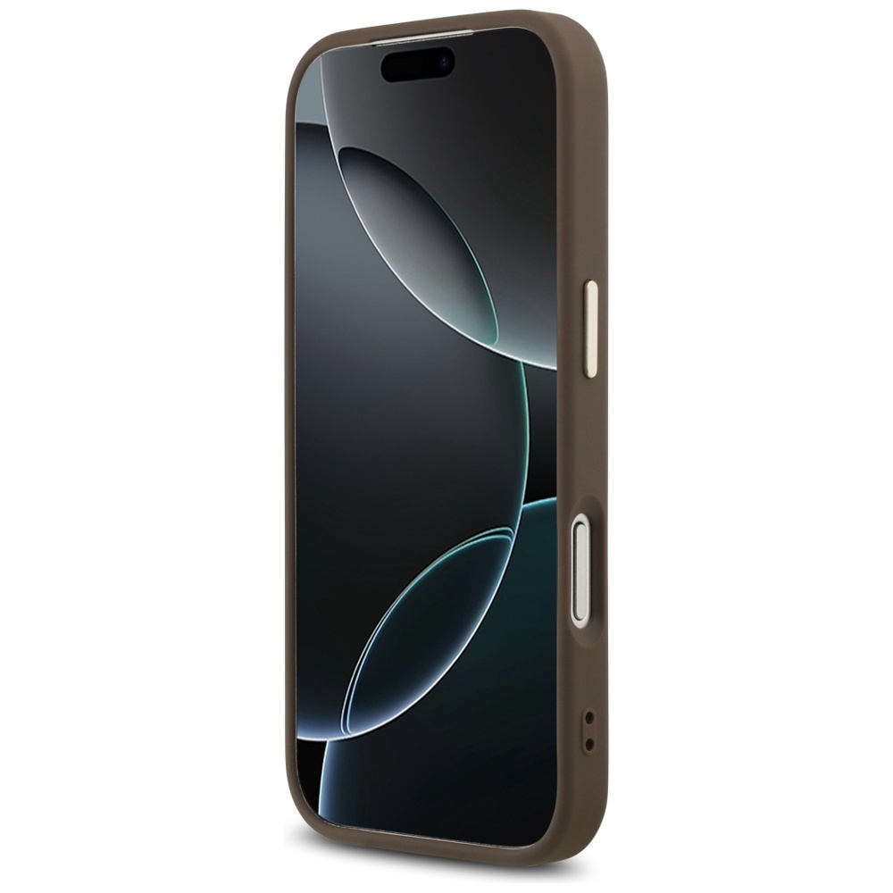 iTok webáruház - Guess Guess 4G Big 4G Classic Logo tok iPhone 17 Pro készülékhez (barna és arany) 5 Guess 4G Big 4G Classic Logo Case for iPhone 17 Pro (barna és arany)