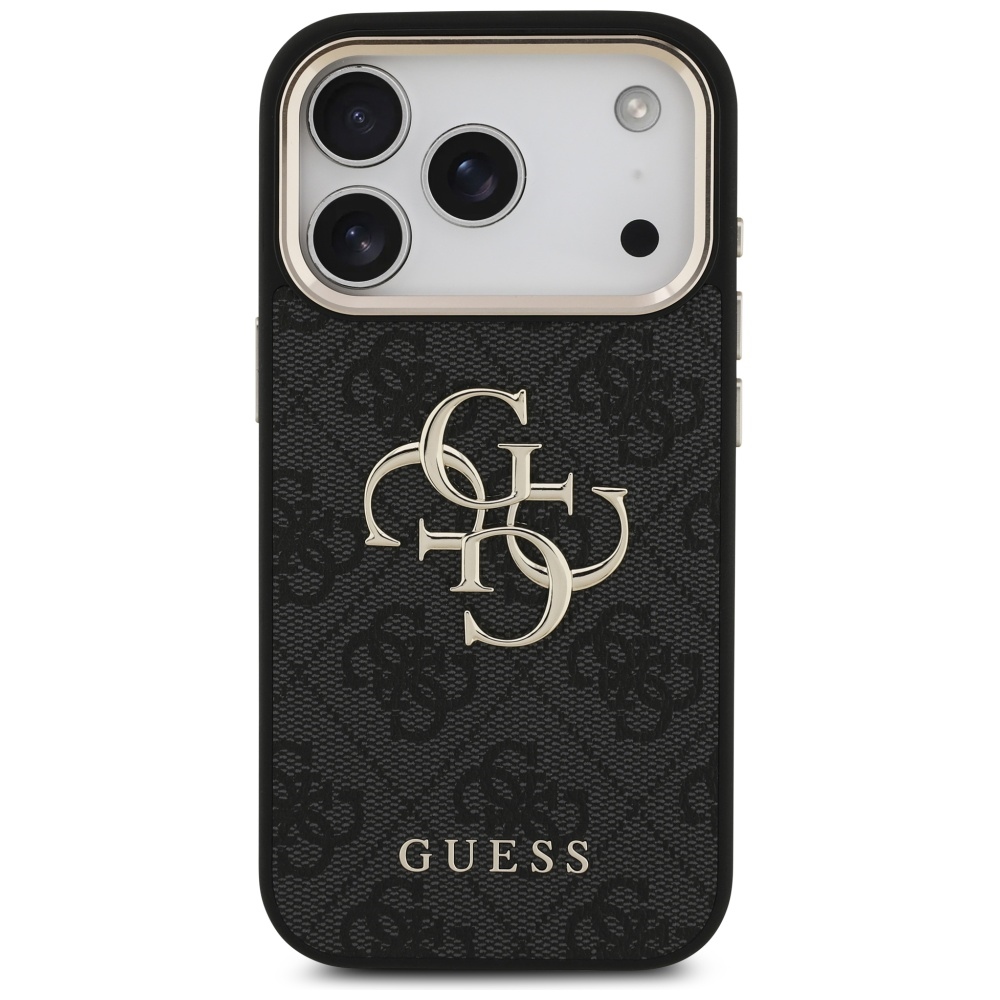 iTok webáruház - Guess Guess 4G Big 4G Classic Logo tok iPhone 17 Pro készülékhez (fekete és arany) 3 Guess 4G Big 4G Classic Logo Case for iPhone 17 Pro (fekete és arany)