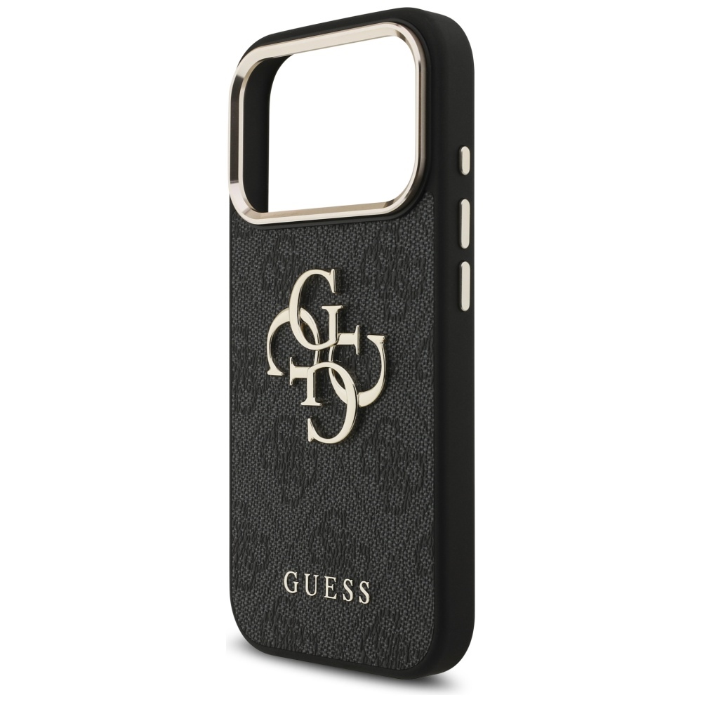 iTok webáruház - Guess Guess 4G Big 4G Classic Logo tok iPhone 17 Pro készülékhez (fekete és arany) 6 Guess 4G Big 4G Classic Logo Case for iPhone 17 Pro (fekete és arany)