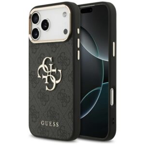 Guess 4G Big 4G Classic Logo tok iPhone 17 Pro Max készülékhez (fekete és arany)