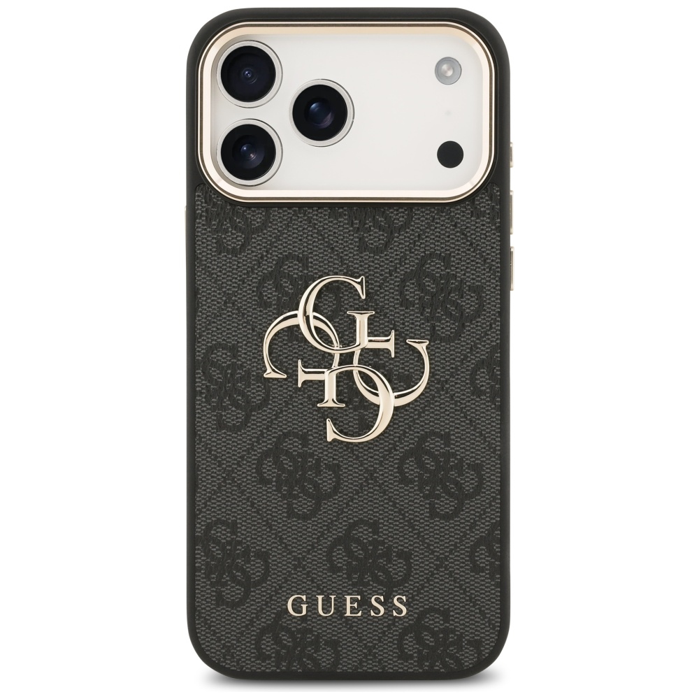 iTok webáruház - Guess Guess 4G Big 4G Classic Logo tok iPhone 17 Pro Max készülékhez (fekete és arany) 3 Guess 4G Big 4G Classic Logo Case for iPhone 17 Pro Max (fekete és arany)
