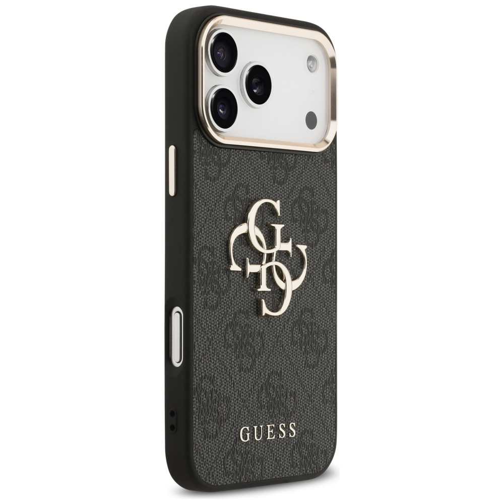 iTok webáruház - Guess Guess 4G Big 4G Classic Logo tok iPhone 17 Pro Max készülékhez (fekete és arany) 4 Guess 4G Big 4G Classic Logo Case for iPhone 17 Pro Max (fekete és arany)