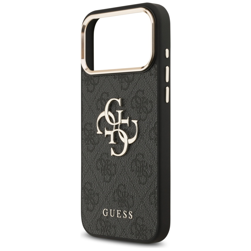iTok webáruház - Guess Guess 4G Big 4G Classic Logo tok iPhone 17 Pro Max készülékhez (fekete és arany) 6 Guess 4G Big 4G Classic Logo Case for iPhone 17 Pro Max (fekete és arany)
