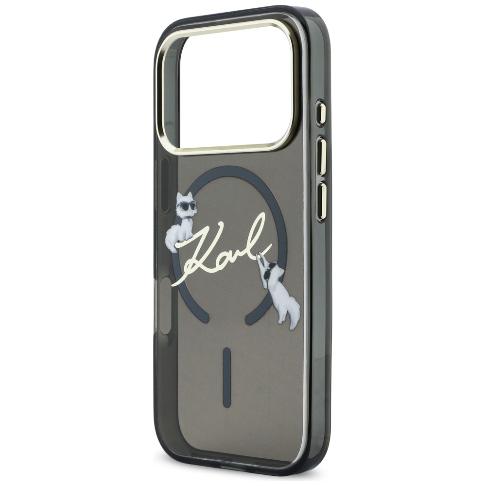 iTok webáruház - Karl Lagerfeld Karl Lagerfeld IML Choupettes Karl Script Logo MagSafe tok iPhone 17 Pro készülékhez (fekete) 6 Karl Lagerfeld IML Choupettes Karl Script Logo MagSafe Case for iPhone 17 Pro (fekete)