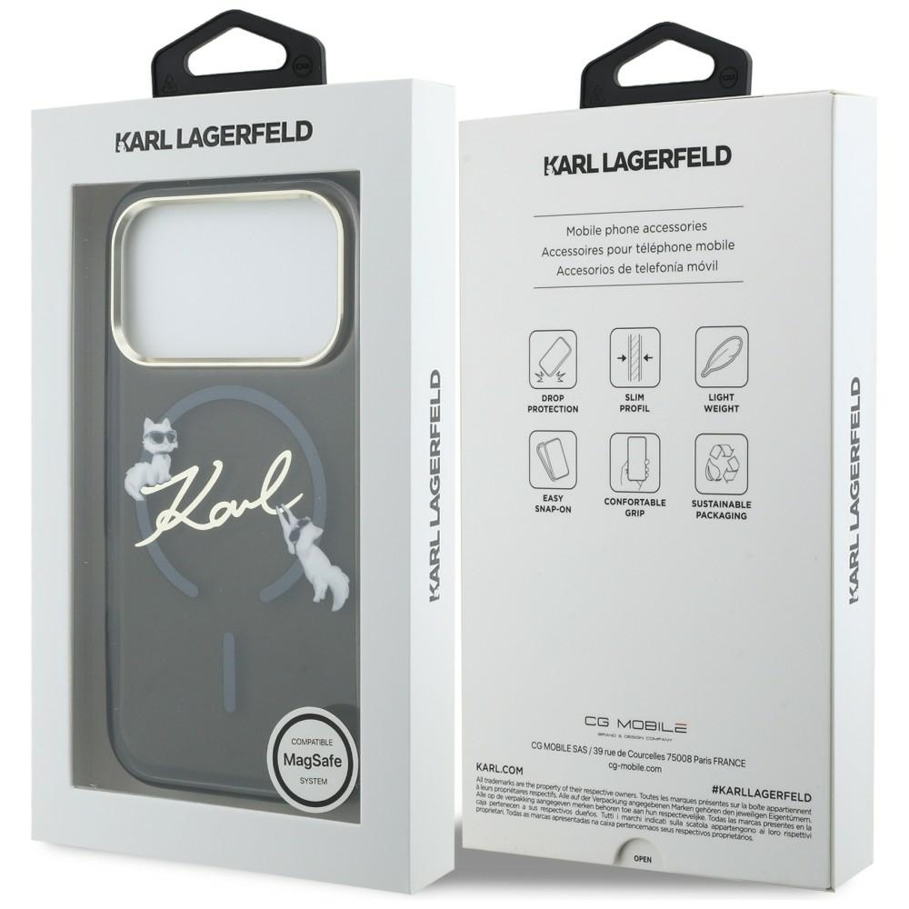 iTok webáruház - Karl Lagerfeld Karl Lagerfeld IML Choupettes Karl Script Logo MagSafe tok iPhone 17 Pro készülékhez (fekete) 8 Karl Lagerfeld IML Choupettes Karl Script Logo MagSafe Case for iPhone 17 Pro (fekete)