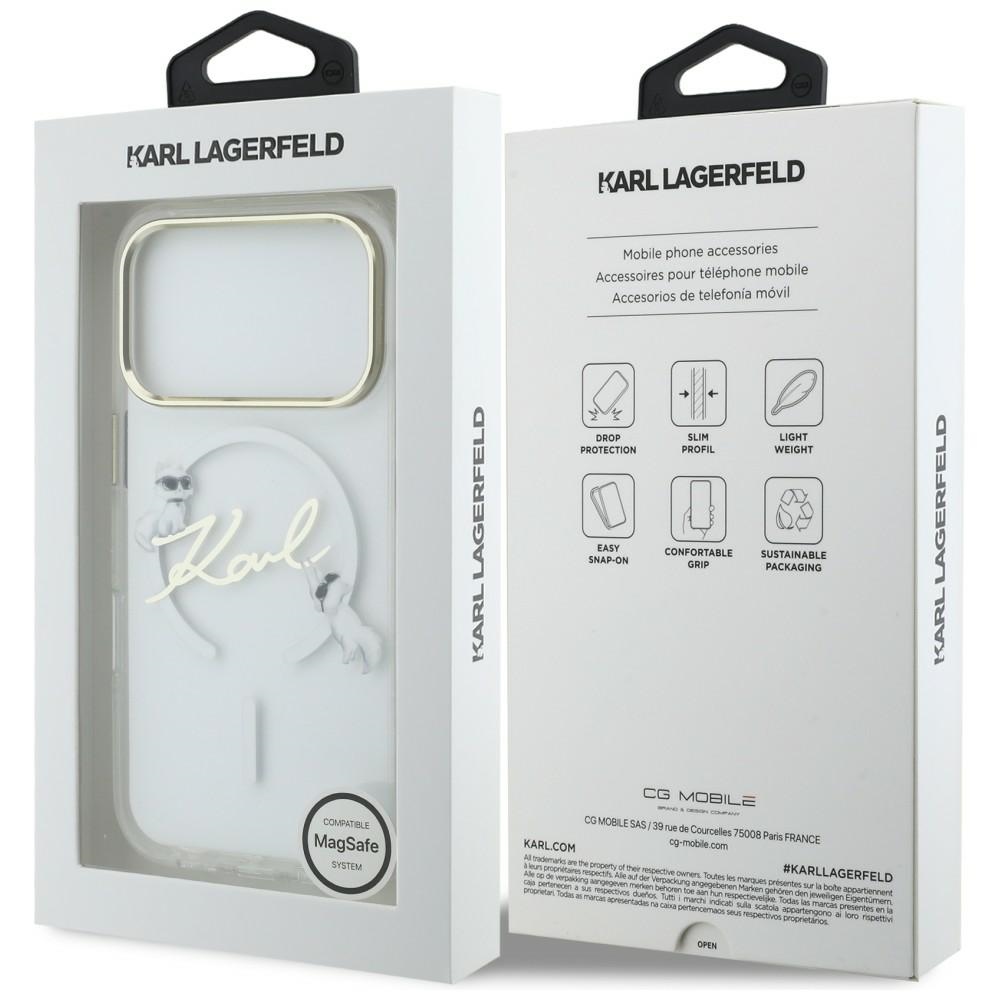 iTok webáruház - Karl Lagerfeld Karl Lagerfeld IML Choupettes Karl Script Logo MagSafe tok iPhone 17 Pro készülékhez (átlátszó) 8 Karl Lagerfeld IML Choupettes Karl Script Logo MagSafe Case for iPhone 17 Pro (átlátszó)