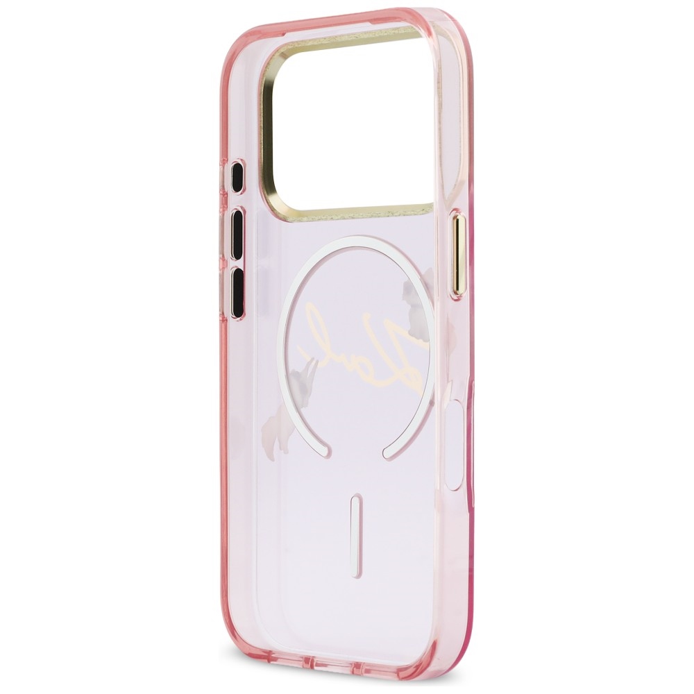 iTok webáruház - Karl Lagerfeld Karl Lagerfeld IML Choupettes Karl Script Logo MagSafe tok iPhone 17 Pro készülékhez (rózsaszín) 7 Karl Lagerfeld IML Choupettes Karl Script Logo MagSafe Case for iPhone 17 Pro (rózsaszín)