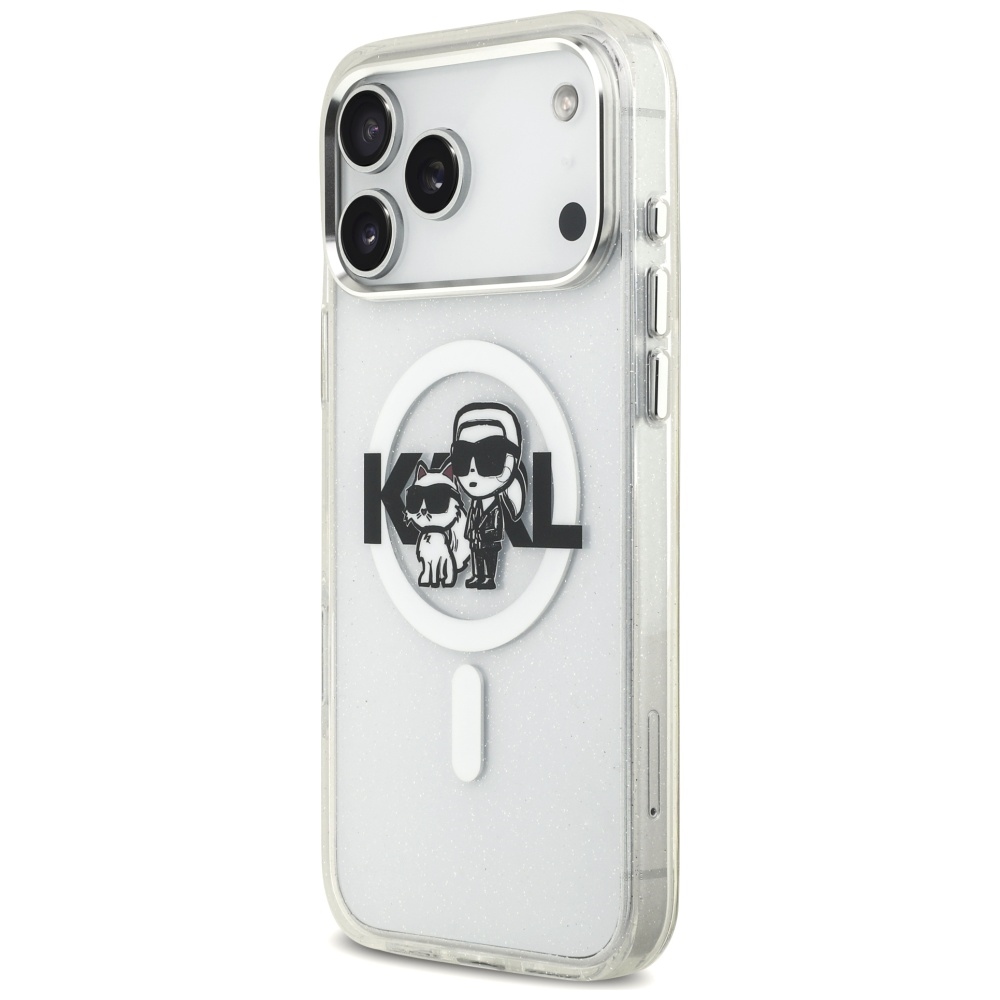 iTok webáruház - Karl Lagerfeld Karl Lagerfeld IML Glitter Karl & Choupette Sketch Logo MagSafe iPhone 17 Pro Max tok (átlátszó) 2 Karl Lagerfeld IML Glitter Karl & Choupette Sketch Logo MagSafe Case for iPhone 17 Pro Max (átlátszó)