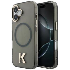 Karl Lagerfeld IML K Head Logo MagSafe tok iPhone 17-hez (fekete)