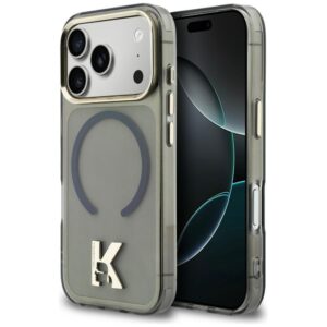 Karl Lagerfeld IML K Head Logo MagSafe tok iPhone 17 Pro készülékhez (fekete)