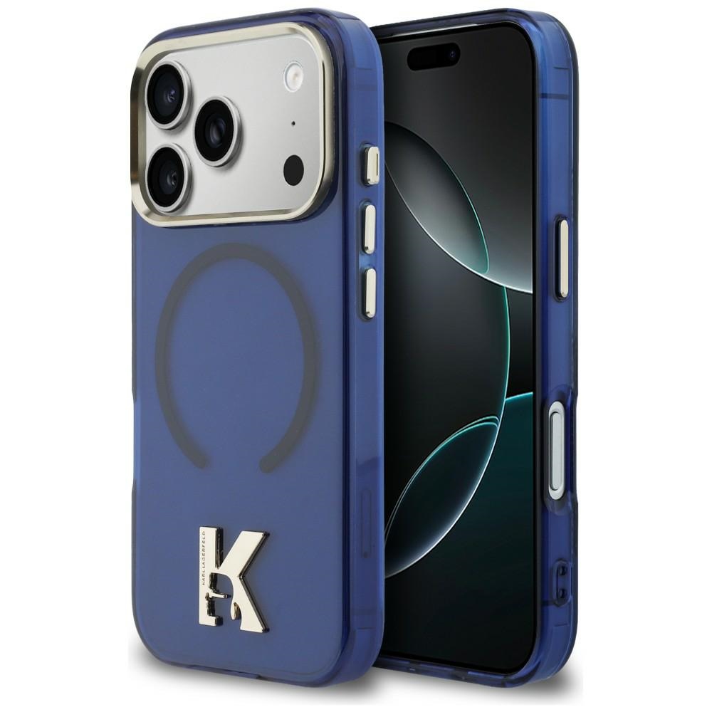 iTok webáruház - Karl Lagerfeld Karl Lagerfeld IML K Head Logo MagSafe tok iPhone 17 Pro Max készülékhez (kék) 1 Karl Lagerfeld IML K Head Logo MagSafe Case for iPhone 17 Pro Max (kék)
