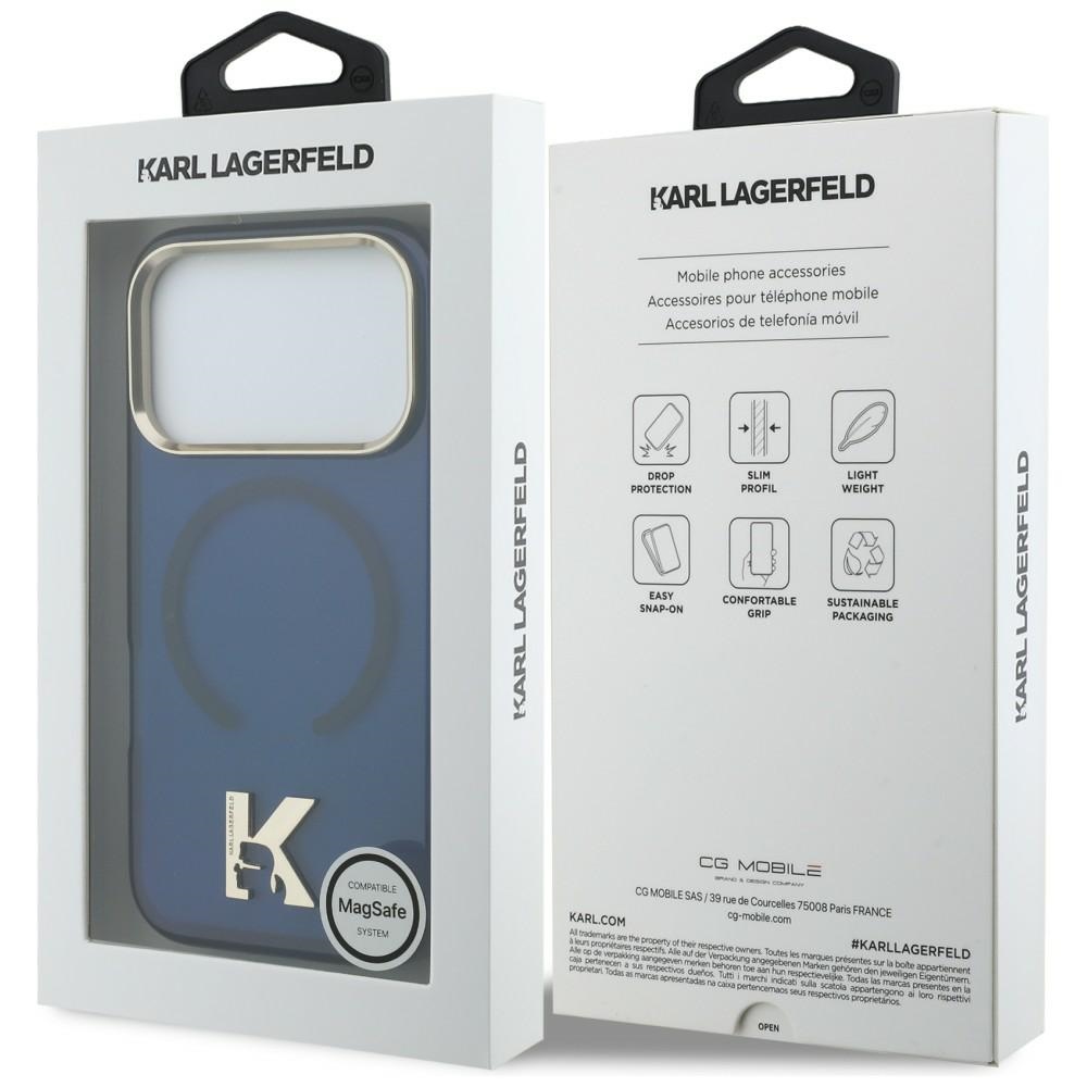 iTok webáruház - Karl Lagerfeld Karl Lagerfeld IML K Head Logo MagSafe tok iPhone 17 Pro Max készülékhez (kék) 8 Karl Lagerfeld IML K Head Logo MagSafe Case for iPhone 17 Pro Max (kék)