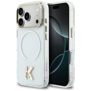 Karl Lagerfeld IML K Head Logo MagSafe tok iPhone 17 Pro készülékhez (átlátszó)