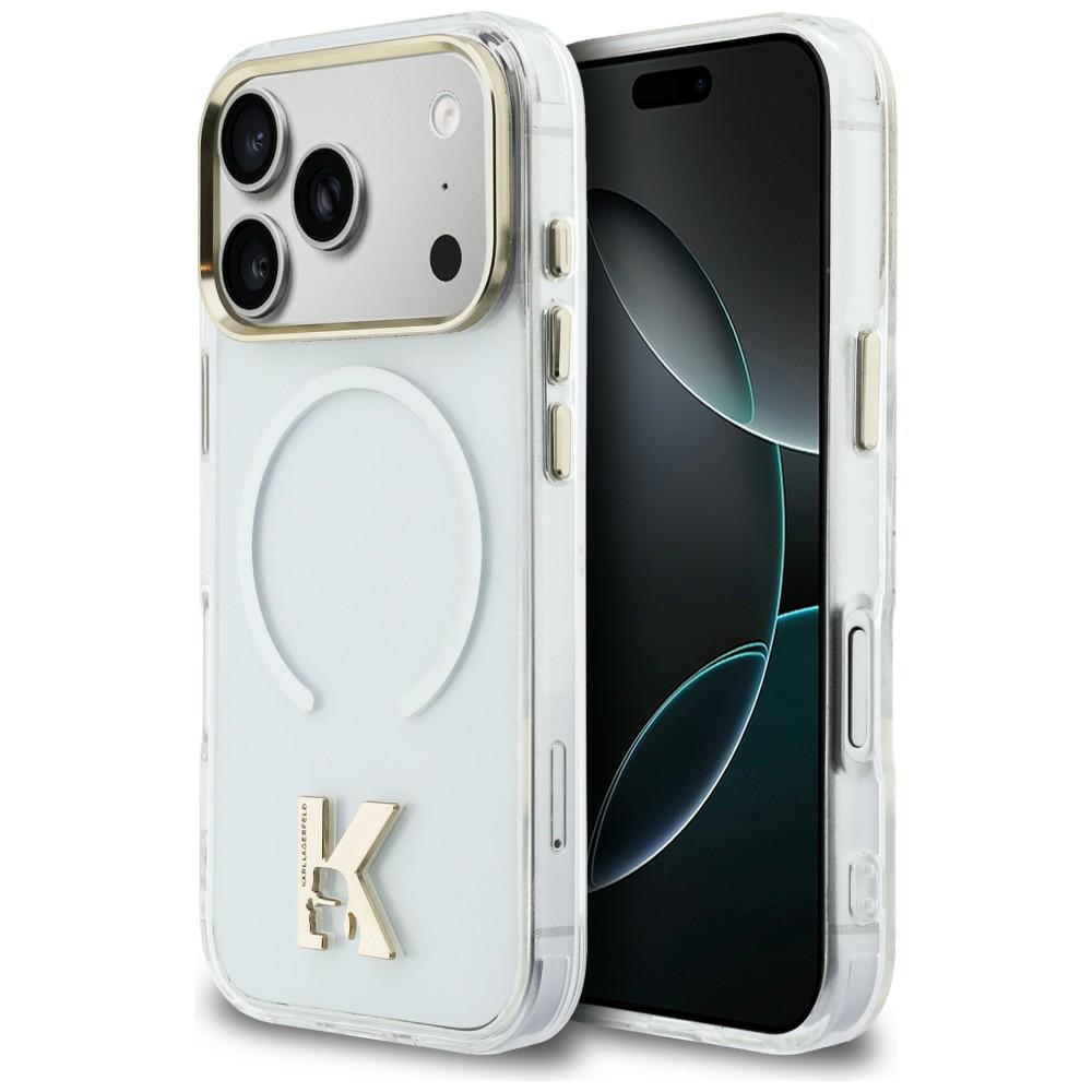 iTok webáruház - Karl Lagerfeld Karl Lagerfeld IML K Head Logo MagSafe tok iPhone 17 Pro készülékhez (átlátszó) 1 Karl Lagerfeld IML K Head Logo MagSafe Case for iPhone 17 Pro (átlátszó)