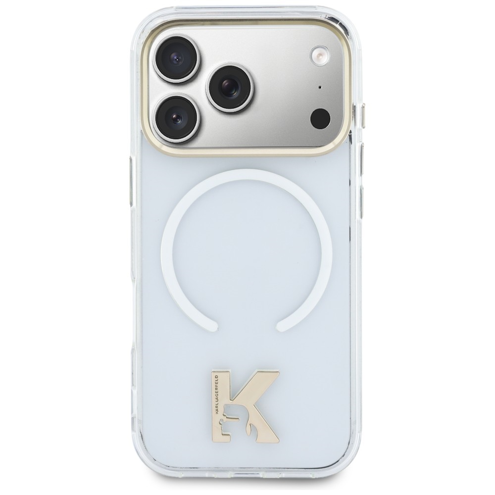 iTok webáruház - Karl Lagerfeld Karl Lagerfeld IML K Head Logo MagSafe tok iPhone 17 Pro készülékhez (átlátszó) 3 Karl Lagerfeld IML K Head Logo MagSafe Case for iPhone 17 Pro (átlátszó)