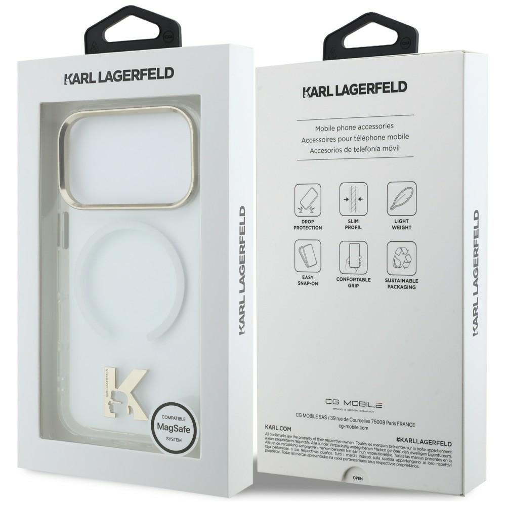 iTok webáruház - Karl Lagerfeld Karl Lagerfeld IML K Head Logo MagSafe tok iPhone 17 Pro készülékhez (átlátszó) 8 Karl Lagerfeld IML K Head Logo MagSafe Case for iPhone 17 Pro (átlátszó)