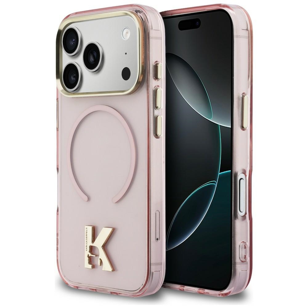 iTok webáruház - Karl Lagerfeld Karl Lagerfeld IML K Head Logo MagSafe tok iPhone 17 Pro készülékhez (rózsaszín) 1 Karl Lagerfeld IML K Head Logo MagSafe Case for iPhone 17 Pro (rózsaszín)