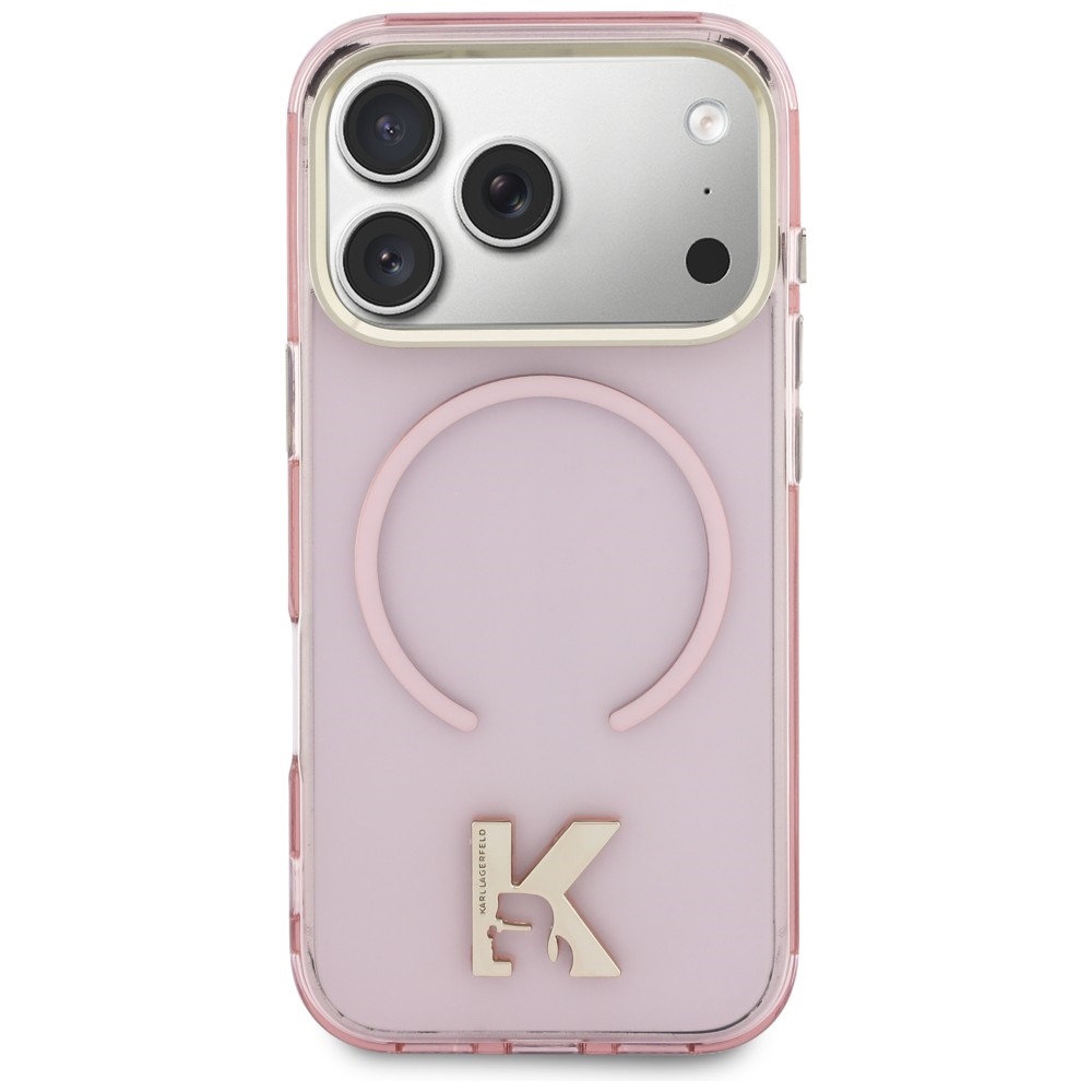 iTok webáruház - Karl Lagerfeld Karl Lagerfeld IML K Head Logo MagSafe tok iPhone 17 Pro készülékhez (rózsaszín) 3 Karl Lagerfeld IML K Head Logo MagSafe Case for iPhone 17 Pro (rózsaszín)
