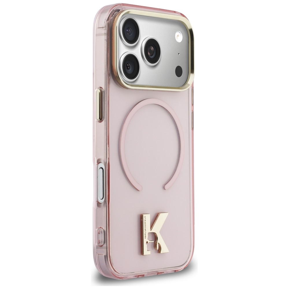 iTok webáruház - Karl Lagerfeld Karl Lagerfeld IML K Head Logo MagSafe tok iPhone 17 Pro készülékhez (rózsaszín) 4 Karl Lagerfeld IML K Head Logo MagSafe Case for iPhone 17 Pro (rózsaszín)